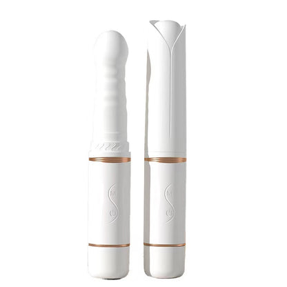 Quusvik - Women's Attached Suction Cup Masturbator, Retractable Vibrating Heating Function - Quusvik