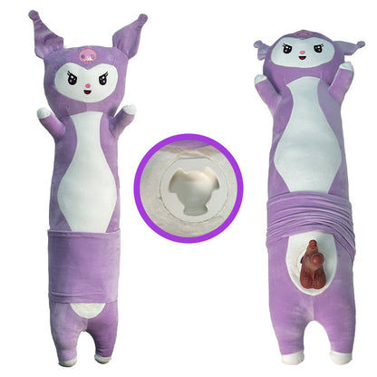 Quusvik Plush Thrusting & Licking Dildo Machine – 9 Vibrations, 5 Thrust Modes, Heating, Remote Control, Waterproof