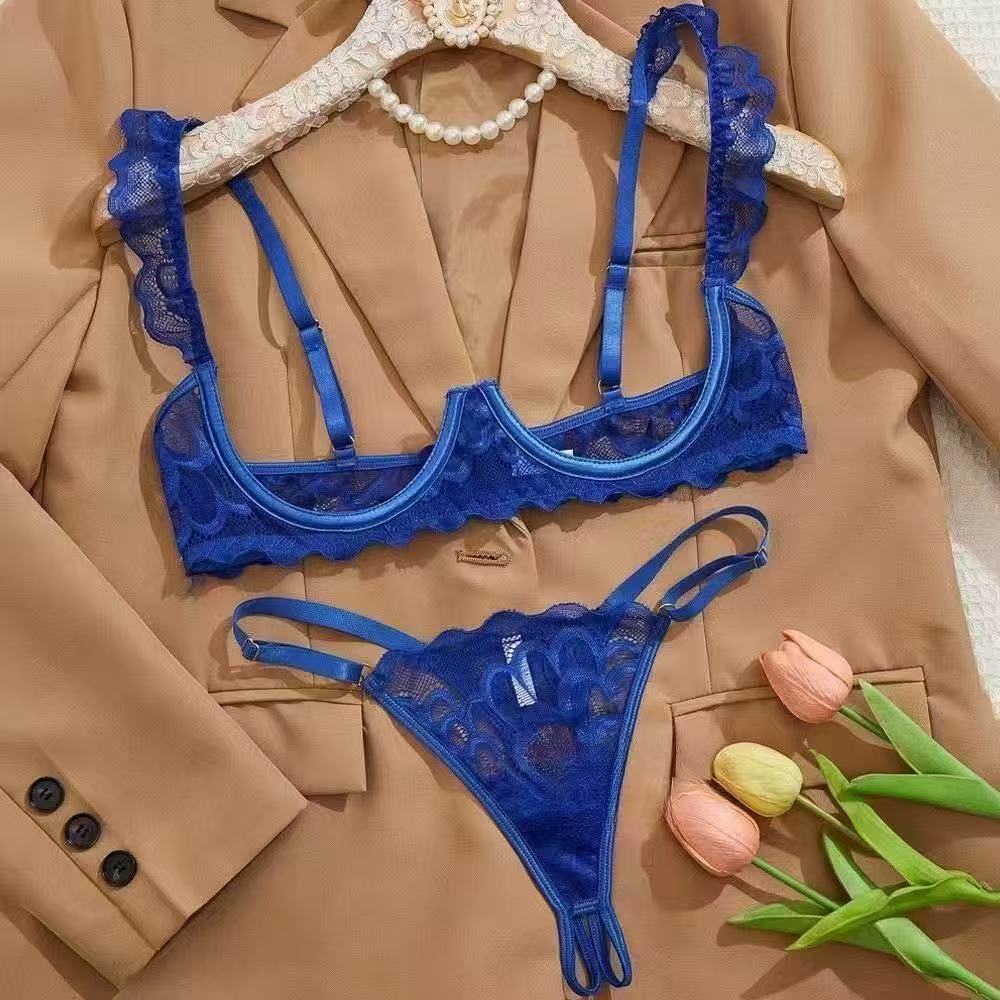 See-through Lace Sexy Bra Set