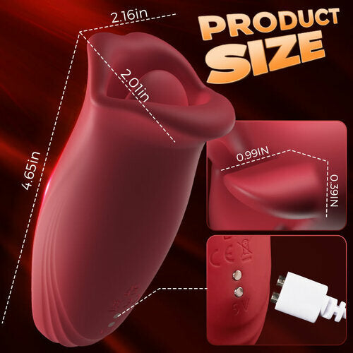 Quusvik - Rose Muncher 10 Biting & 10 Vibrating Modes Stimulate Nipple Clitoral Women Vibrator