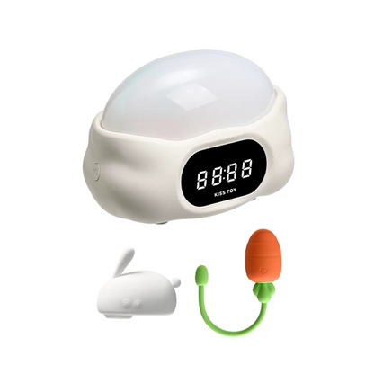KISSTOY Sleepy Bunny Dual-Play Suction & Vibrating Egg Set