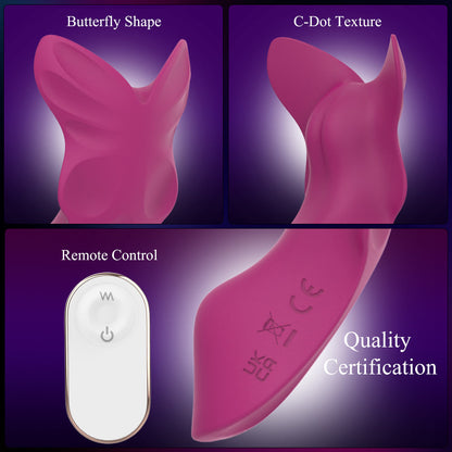 Wearable Butterfly Vibrating Egg – 3-Gear, 6-Frequency, Ultra-Thin, Silent & Waterproof Remote-Controlled Stimulator