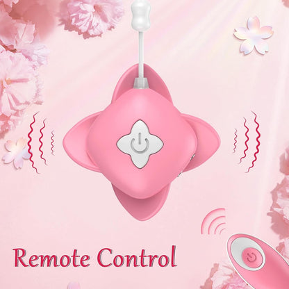 Quusvik Vibrating Nipple Clamps – 10 Vibration Modes, Remote Control, IPX6 Waterproof, Gentle Grip (Pink)