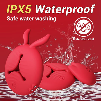 Quusvik Rabbit Vibrating Nipple Clamps - Smart App & Remote Control BDSM Toy