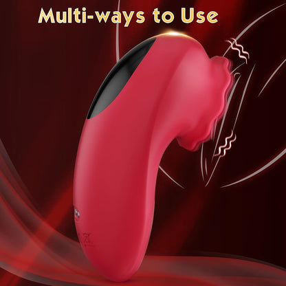 Mini Rose Sex Toy – 9-Mode Tapping & Vibrating Clitoral Stimulator, Rechargeable & Quiet
