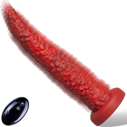 Quusvik - 9.5-Inch Monster Tongue Thrusting Dildo Vibrator | Remote-Controlled Pleasure