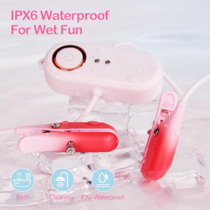 Quusvik 2-in-1 Wearable Nipple & Clitoral Vibrator – 10 Vibration Modes, Remote Control, IPX6 Waterproof