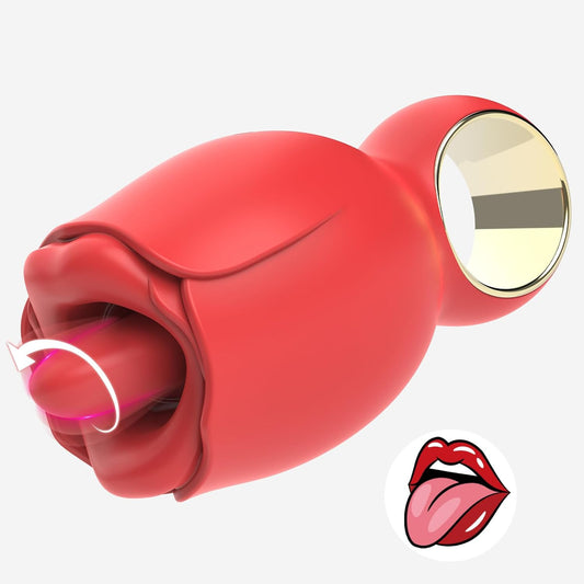 Quusvik Rose Sex Toy with 360° Rotated Licking Tongue Mouth