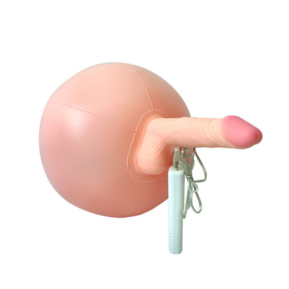 Quusvik - Bouncy Inflatable Sex Ball with Remote-Control Vibrating Realistic Dildo