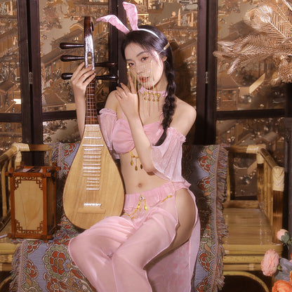 Moonlight Fairy Slit Two-Piece Sexy Lingerie Set