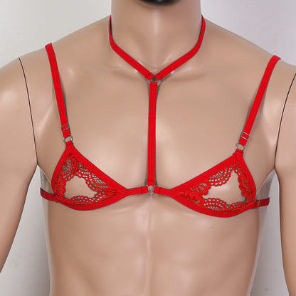 Sexy Lace Three-point Bra Sexy Underwear For Men