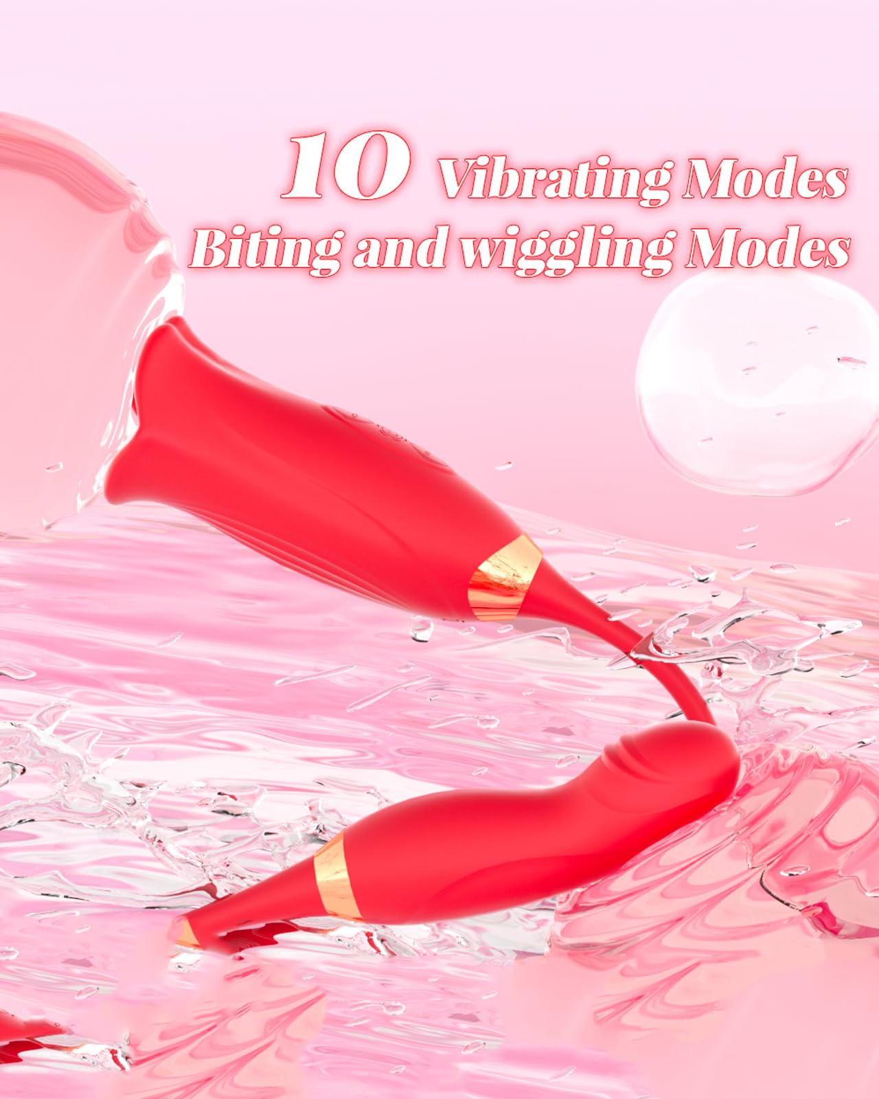 Quusvik -Rose Muncher Powerful Sucking Vibrator Dildo Women's Tongue Licking