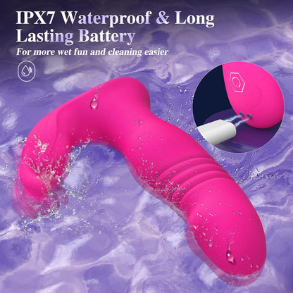 Quusvik - 3-in-1 Bunny Wearable Thrusting G-Spot Vibrator with App & Remote Control