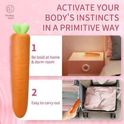 Carrot Heating Telescopic Vibrator – Automatic Thrusting & Deep Stimulation
