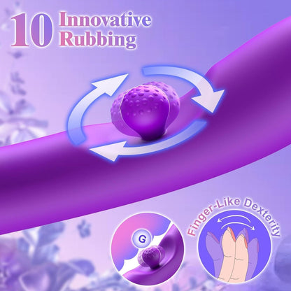 Quusvik 3-in-1 Rabbit Vibrator with 360° Rotation and Clitoral Stimulation