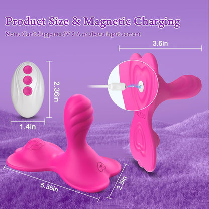 Butterfly Ride-On G-Spot Vibrator – Dual Motor, APP & Remote Controlled Cushion Toy, 9+9 Vibration Modes, Waterproof