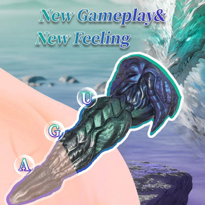 Quusvik 8.46" Dragon Knot Monster Dildo – Huge Anal Dildo with Suction Cup