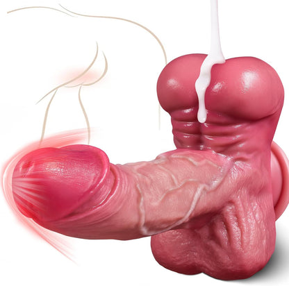 Quusvik - 5-in-1 Realistic Muscular Thrusting Rotation Dildo | Wireless Control & Suction Cup