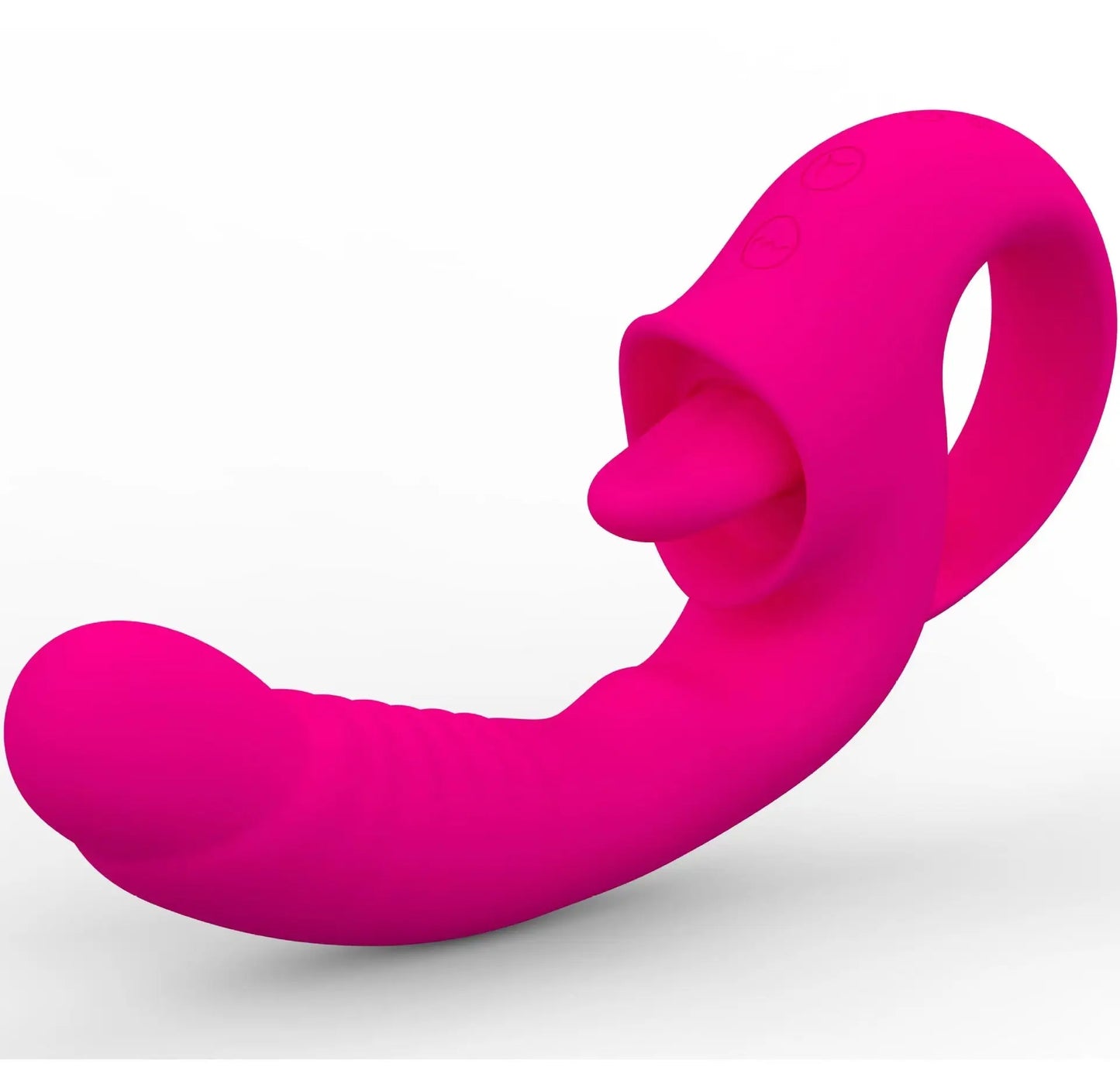 Quusvik 2 in 1 Tongue Licking Dildo Vibrator Women's Toy2
