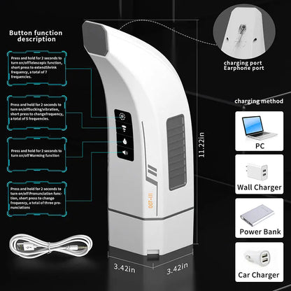 Quusvik Penis 4D Clamp with Smart Swivel and True Sound Tongue Licking feature for male masturbation3