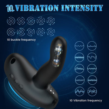 5.27'' Mini Saddle G Spot Prostate Vibrator With Suction Cup & Panty