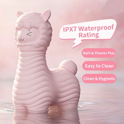 LOVETIDE XiMieMie Cute Alpaca Dual-Play Clitoral Suction & Vibrating Wand Set