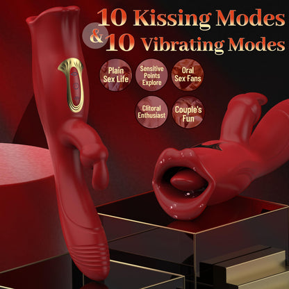 Quusvik - Rose Muncher Clit Licker, Juguetes Sexuales para Mujer Vibrador Sexual Rose Virbrator for Women