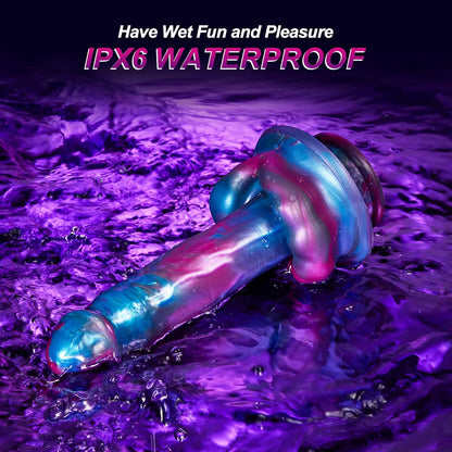 Quusvik 9” Big Mouth Fantasy Dildo Vibrator – 3 Thrusting, 7 Vibration & Heating Modes