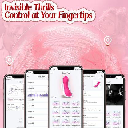 Quusvik - Wearable Panty Vibrator with Remote & App Control | Clit & Nipple Stimulator