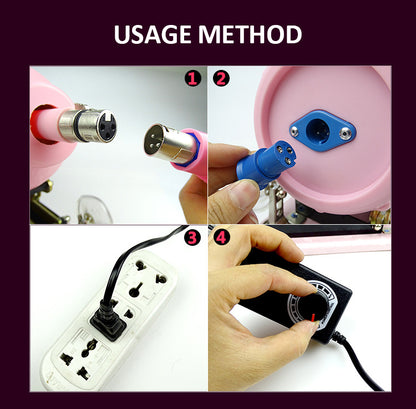 Quusvik Fully Automatic Thrusting & Telescopic Machine Gun (Black/Pink)