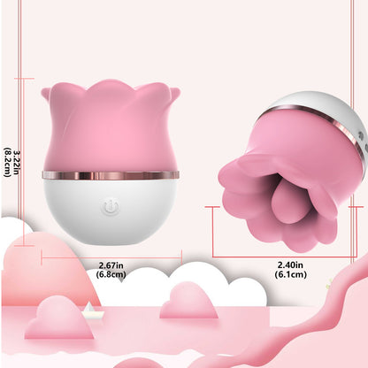 Quusvik pink clitoris vibrator with sucking, licking, and swinging features for oral sex simulation8