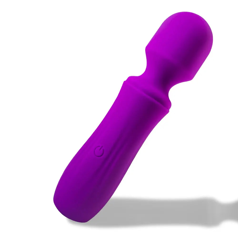 Quusvik rechargeable mini AV vibration massage stick for female masturbation with silicone all-inclusive glue and non-shaking hand design10