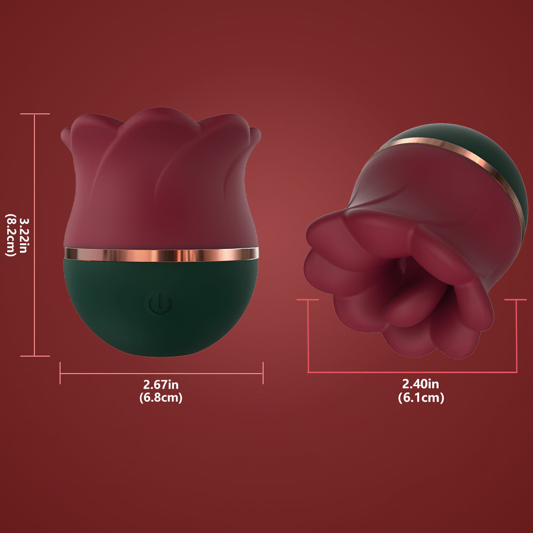 Quusvik red clitoris vibrator for oral sex simulation with sucking, licking, and swinging features8