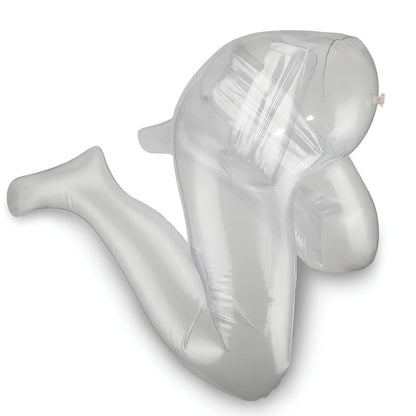 Quusvik - PVC Inflatable Female Half-Body Torso | Transparent Model | Waterproof