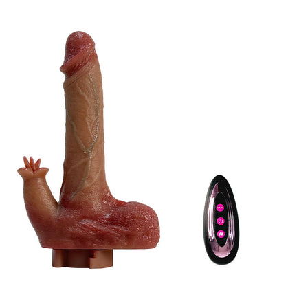 Plush Dildo Machine – Remote-Controlled Thrusting & Licking Sex Toy with Heating - quusvik