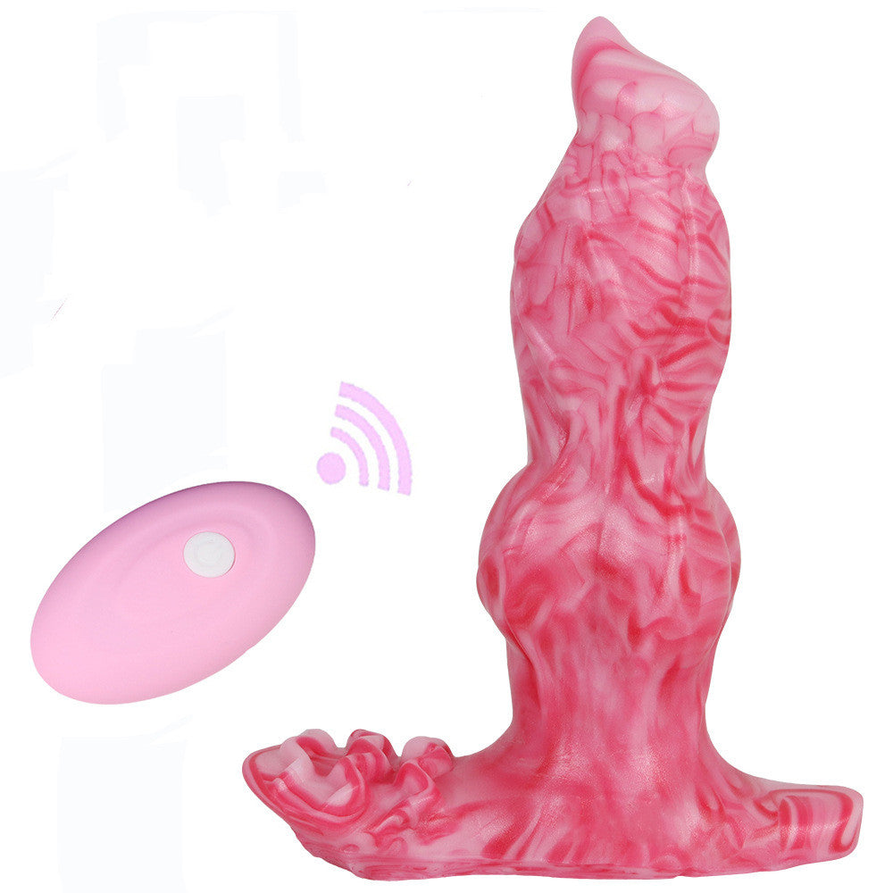 Remote Control Vibrating Dildo Clit Stimulate Anal Plug