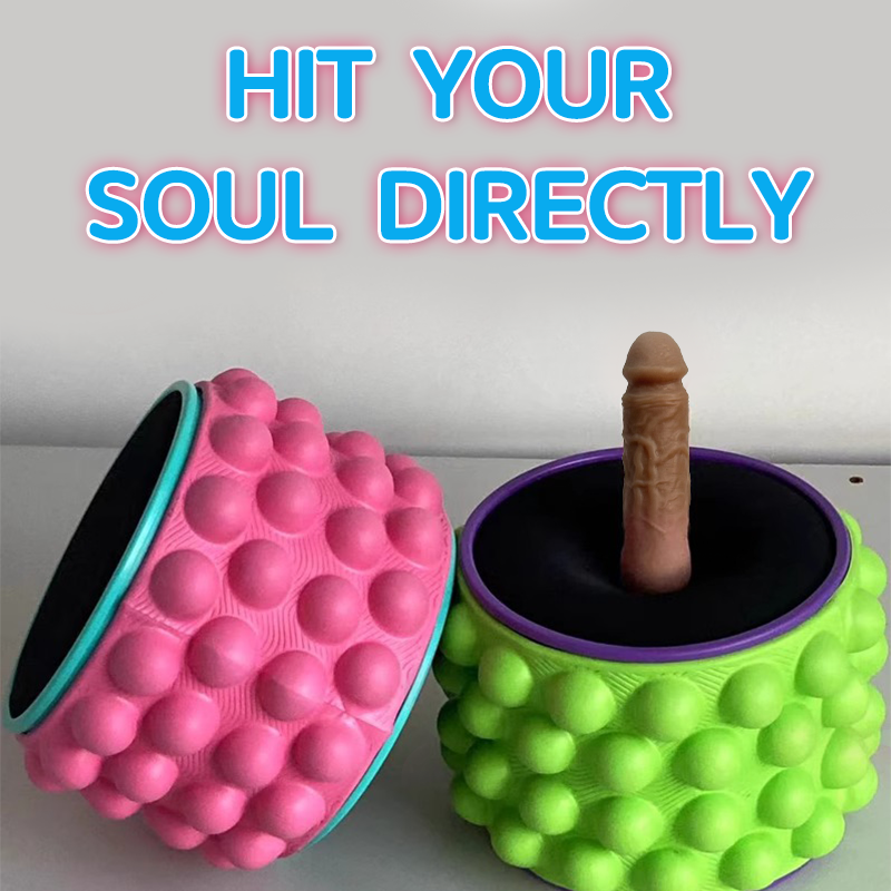 Yoga Wheel Simulated Penis Sex Machine Relieve Fatigue