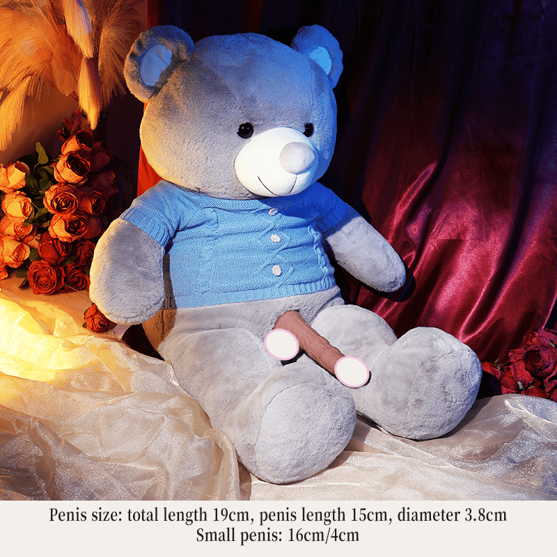 Teddy Bear Plush Sex Machine – App-Controlled, 11 Vibration & 7 Telescopic Modes, Heating, Waterproof