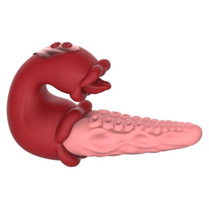 Quusvik - 3-in-1 Rose Muncher Octopus Tentacle G-Spot Vibrator | Swinging, Licking & Vibration