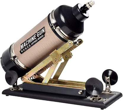 Quusvik Automatic Thrusting Pleasure Machine with Suction Cup and Dildo Attachments