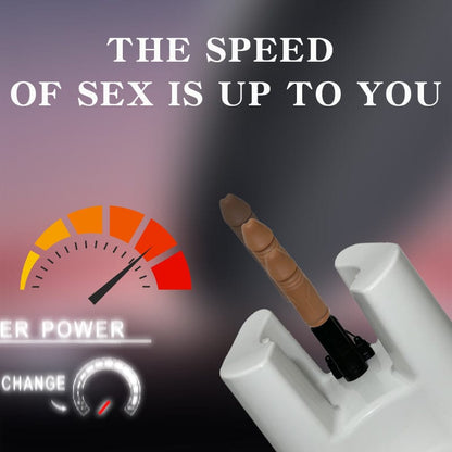 Quusvik - Discreet Thrusting Sex Stool – Rechargeable Female Masturbator with Detachable Dildo & Adjustable Speed