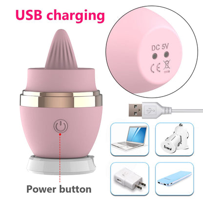 Quusvik Licking Tongue Clit Vibrator – 10 Modes Sonic Vibration, USB Rechargeable, Waterproof G-Spot & Clitoris Stimulator