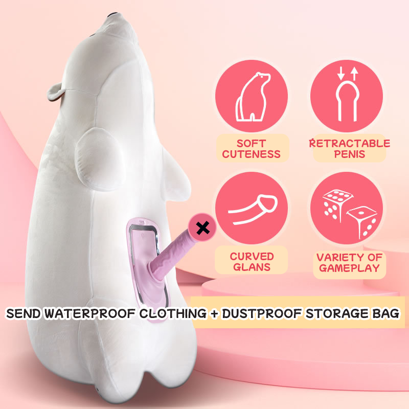 Cute doll bear automatic thrust vibration swing machine pretend female Quusvik Cute doll bear automatic thrust vibration swing machine pretend female Quusvik