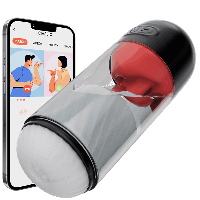 Quusvik Blowjob Water-Bath Male Masturbator – 9-Mode Tongue Licking & APP Control