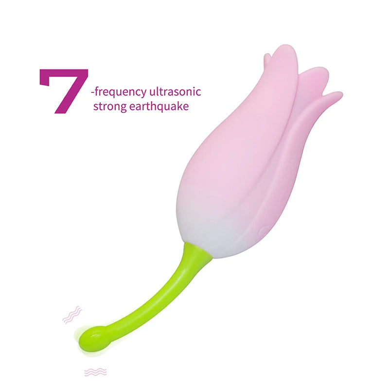 Quusvik Flower Vibrator 7-speed Vibration Clitoris Stimulation Suction Cup Female Masturbator Private Parts Massage