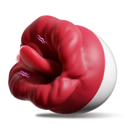 Quusvik Big Mouth Tongue Fast Slapping Clitoral Vibrator - Sucking, Licking and Rocking Oral Sex Toy for Women