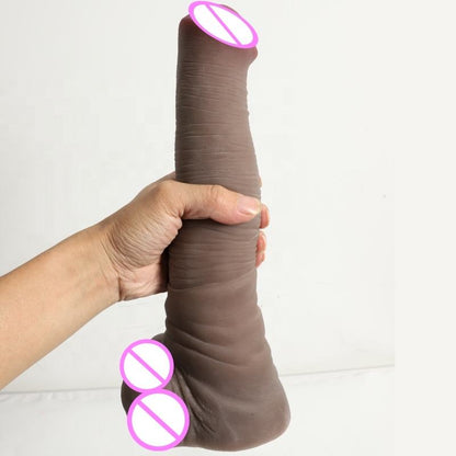 Huge Realistic Dildo – 9.8"/7" Lifelike Silicone Dildo with Suction Cup for Deep Pleasure