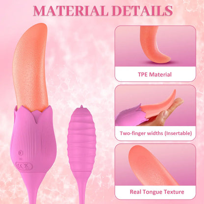 Quusvik Tongue Vibrator for clitoral, nipple, and anal stimulation, sex toy for women7