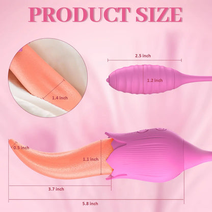 Quusvik Tongue Vibrator for clitoral, nipple, and anal stimulation, sex toy for women0