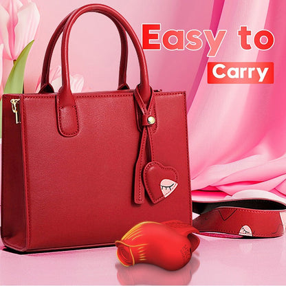 Quusvik Mini Rose Finger Vibrator – Clitoral & Nipple Stimulation, 10 Modes